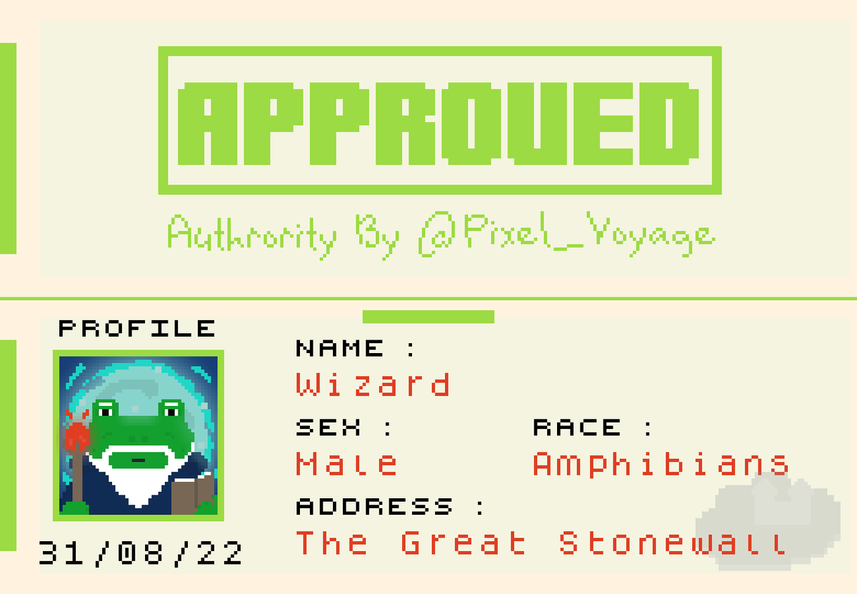 Pixel_Voyage's tweet photo. Another card sold! Thanks to @DUCKPARTYNFT , I hope you like him, and...I talk with him a moment ago he said he get curse by someone else to turn in frog, but anyway he found out that he got some magic power to protect people, and you know what ? He become advisor to someone too. https://t.co/WjZdwAK0xy