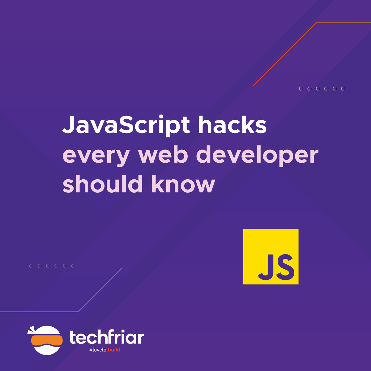 techfriar's tweet image. Are you a web developer?
Try these JavaScript hacks to make your code cleaner and retain programming time !
#js #javascripthacks #webdeveloper #webappdevelopment #webappdevelopmentagency #webapplication #javascript #shopifydevelopers #ecommerce