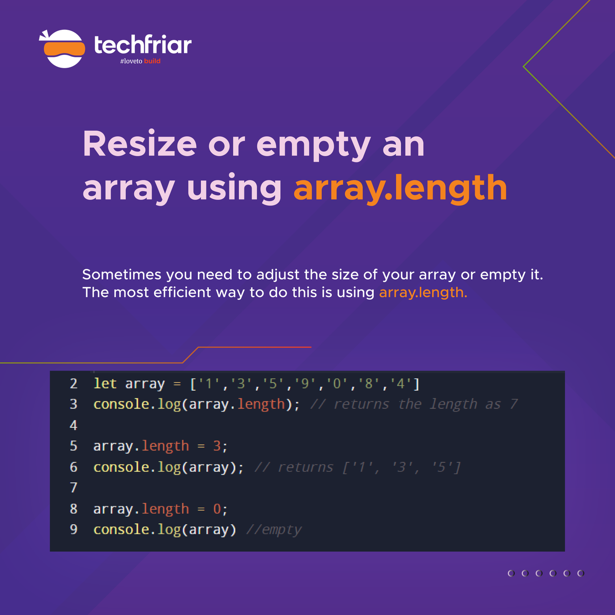 techfriar's tweet image. Are you a web developer?
Try these JavaScript hacks to make your code cleaner and retain programming time !
#js #javascripthacks #webdeveloper #webappdevelopment #webappdevelopmentagency #webapplication #javascript #shopifydevelopers #ecommerce