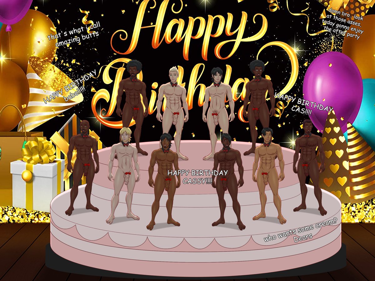 Today at my birthday my girls planned a naughty suprise for me! The guys showed what they have and I can tell u it’s much more as only the cake! Thank you for all for joining and BIG THANKS TOO <a href="/Sv_Cr_MNFClub/">Cris R SV (Infrequent)</a> how did this! #nsfw