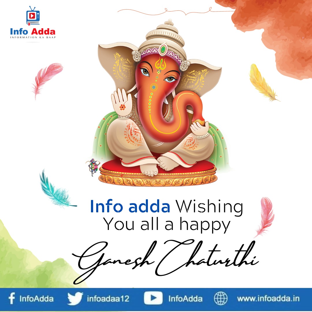 infoadaa12's tweet photo. May Lord Ganesha always remove obstacles from your life. #InfoAdda wishing you all a happy Ganesha Chaturthi!
#ganeshchaturthi #ganeshotsav #ganeshchaturthi2022 #ganpatibappamorya #ganeshfestival #ganeshtemple https://t.co/aexu5IAx8Z
