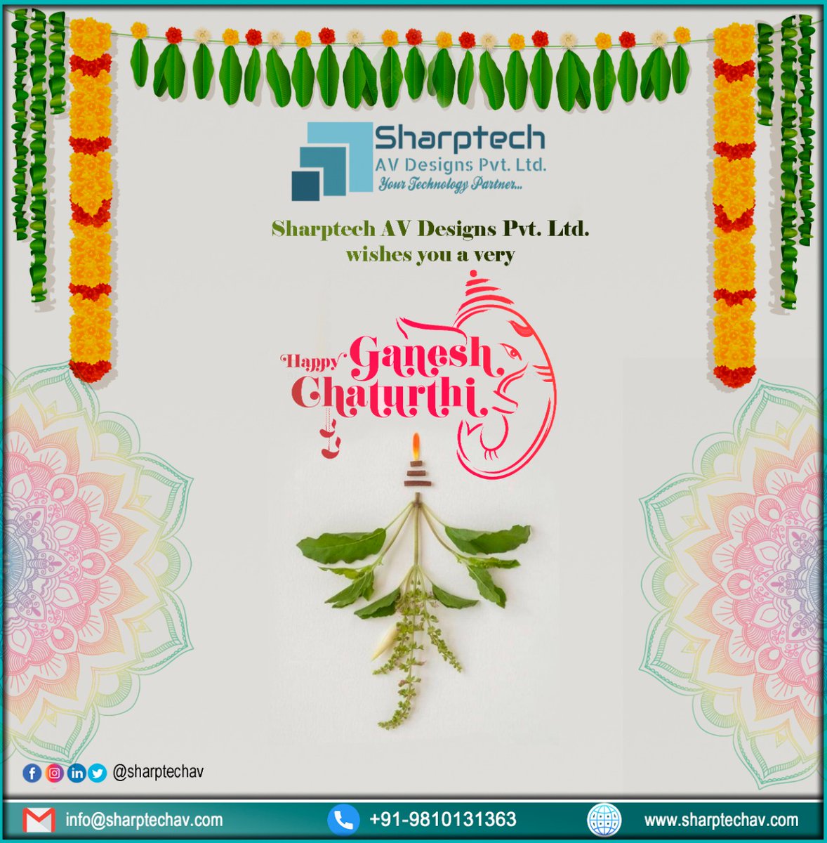 SharptechL's tweet photo. A new sunrise, a new start, let's take the blessings of the divine Lord Ganesha and start our day. 
Happy Ganesh Chaturthi.

 #ganpati #bappa #ganpatibappamorya #mumbai #morya #ganesha #maharashtra #ganesh #ganpatibappa #bappamorya #ganeshchaturthi  #SharptechAVDesigns #Delhi https://t.co/avccctxF5q