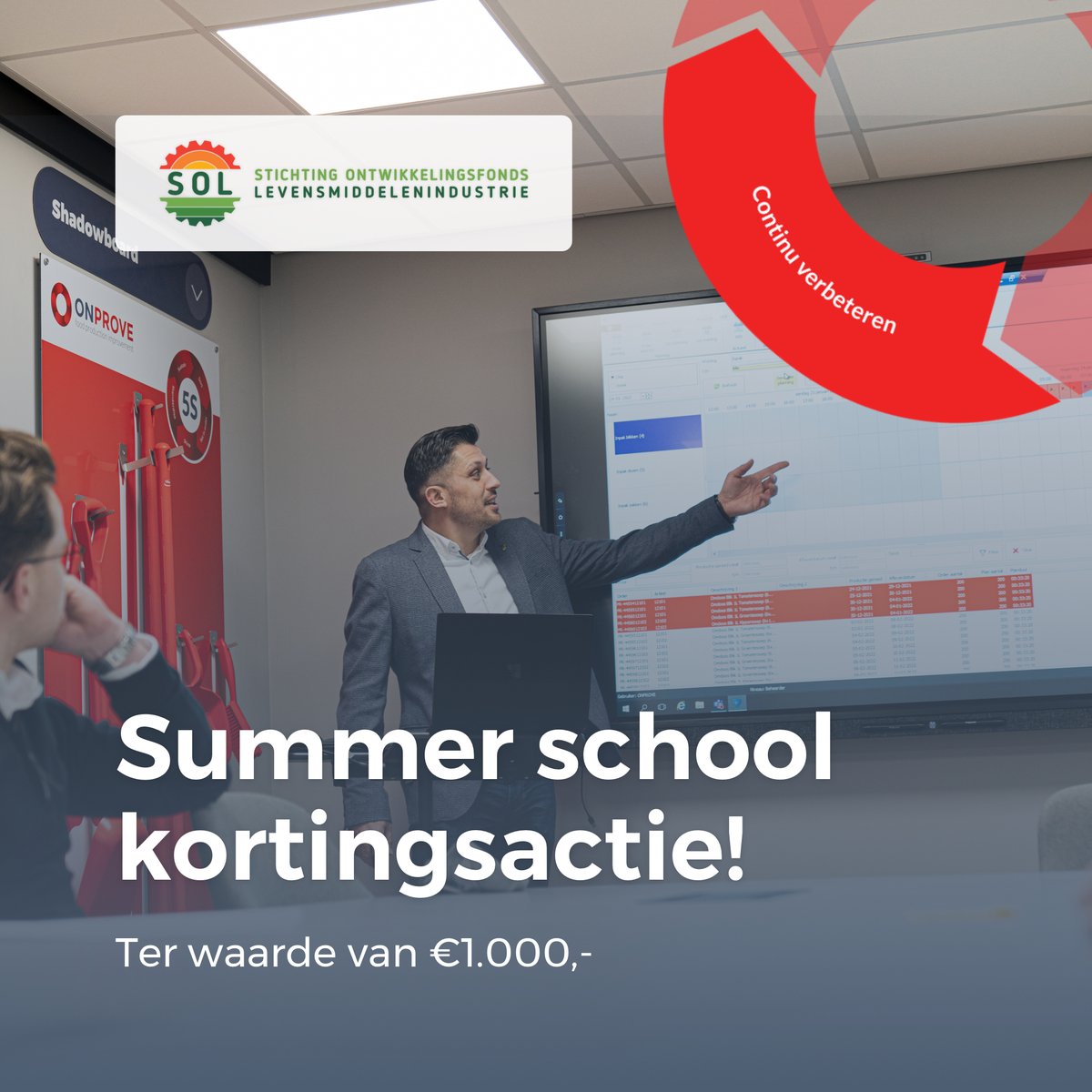 onprove's tweet photo. Wil jij of jouw team leren #leanwerken en #leidinggeven in de Green Belt Plus training? Maak dan gebruik van onze summer school #kortingsactie t.w.v. €1000,- 

Schrijf je in via https://t.co/8BdFrpdiiv of neem contact op met Micha Hamer!

✉️ m.hamer@onprove.nl
📞 06 51 22 71 20 https://t.co/mxz95O3vW9
