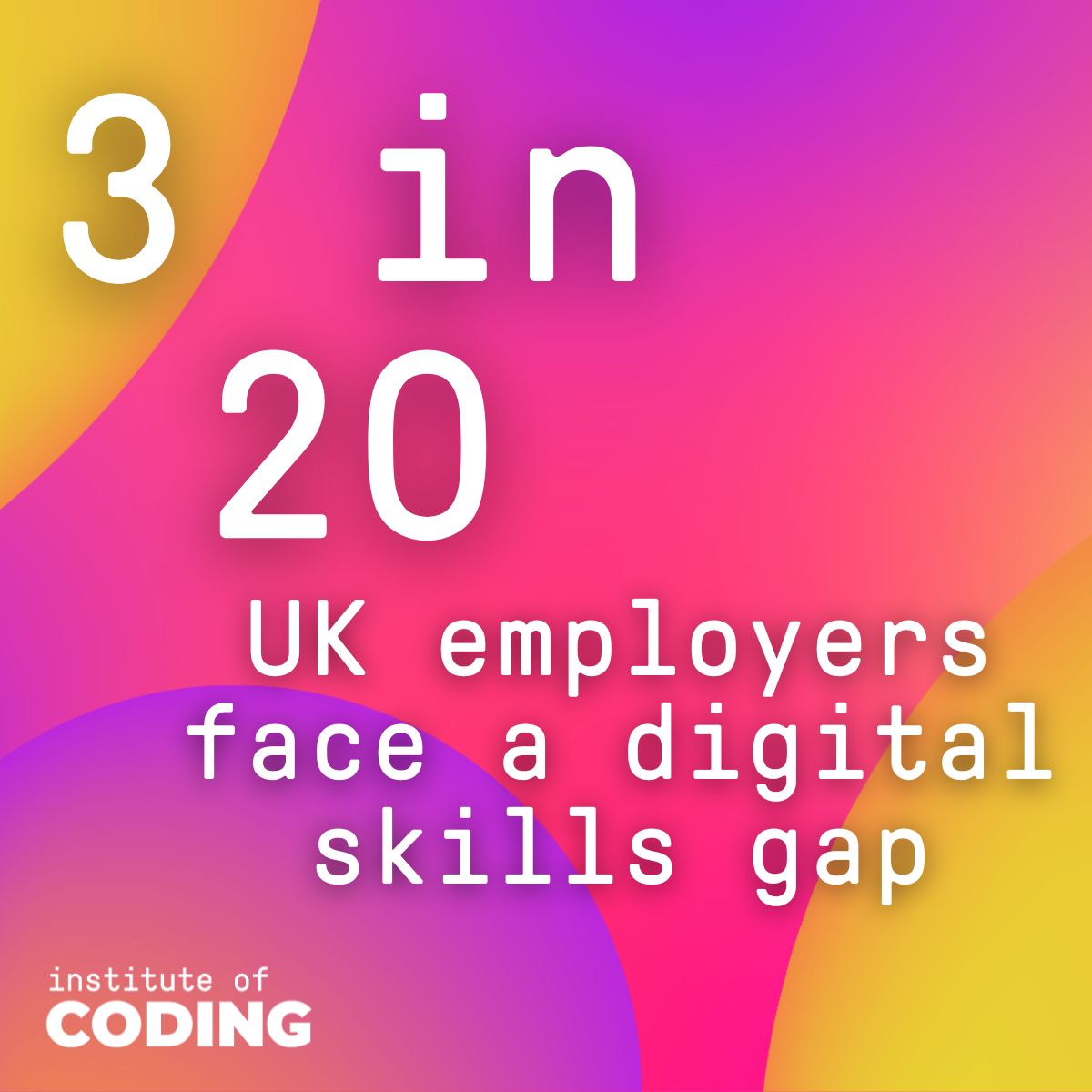 IoCoding's tweet photo. Are you one of the 3 in 20 employers facing a #DigitalSkills gap? 

If you are, then we could help by putting you in touch with new digitally skilled graduates. 

Email 📧skillsbootcamps@deloitte.co.uk to find out more 

#TechGrads https://t.co/f2pKT9jIsQ