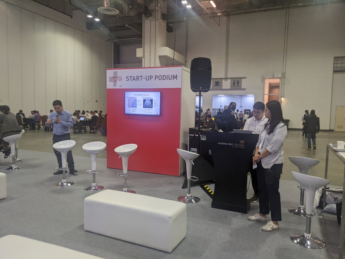 LeaLeadias's tweet photo. Day 1 @MEDICATradeFair Startup Park joined by Pose Intelligence, Thailand and HiCura, Singapore!

Solutions in hospital practice! https://t.co/tMKlkao3IQ