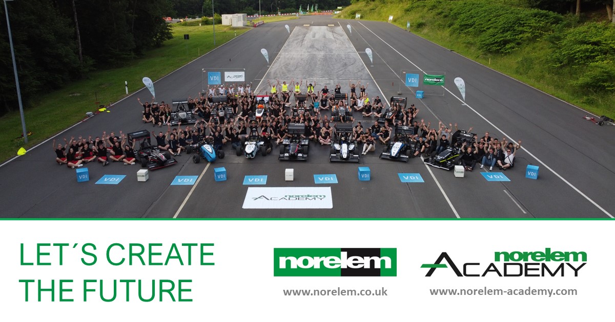 norelemuk's tweet photo. Here's a #throwback to this year's VDI-Racing-Camp powered by #norelem.
We’ve loved seeing the #racing, #engineering skills and race cars on show!
https://t.co/uzFVrtFloY
#FormulaStudent https://t.co/9Rpo12Ne5K