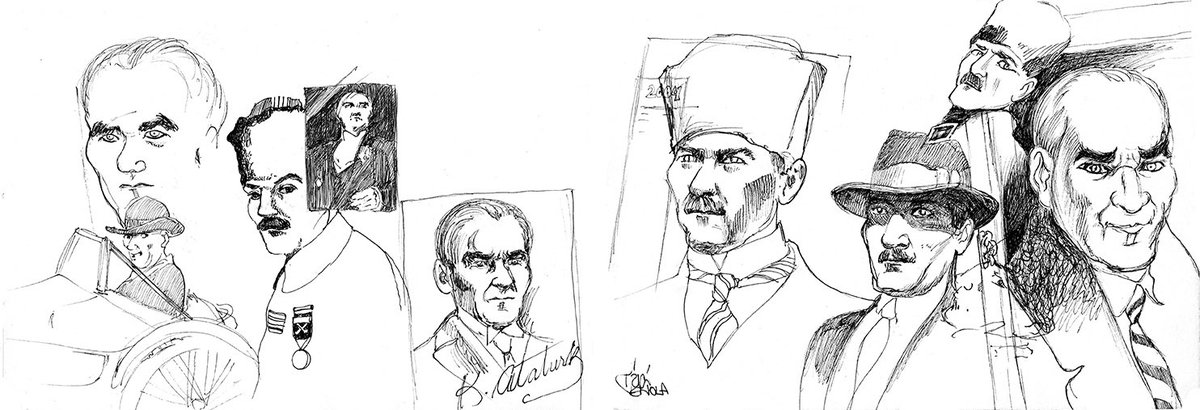 TriciVenola's tweet photo. Mustafa Kemal Paşa: Ataturk, Hero of Gallipoli & Founder of the Turkish Republic. Considered one of the greatest generals who ever lived, his image is everywhere. #drawingonistanbul #ataturk #modernturkey https://t.co/AwlSo5nWEY