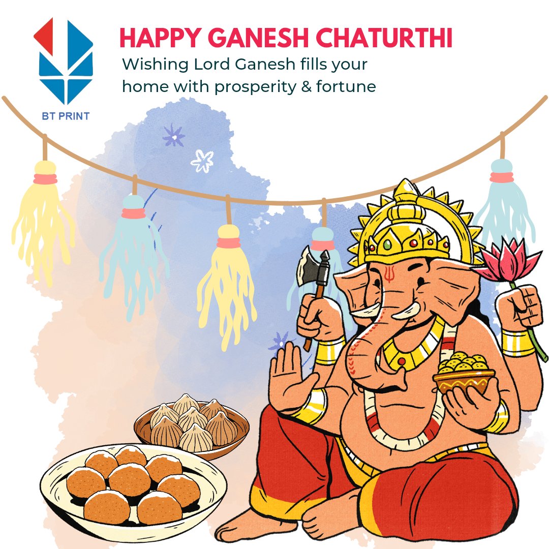 bt_pkg's tweet photo. ๐๐๐๐ซ๐ข๐ง๐ญ pray's that Ganesha bestows you with happiness, wisdom, good health and prosperity!
๐๐๐ฉ๐ฉ๐ฒ ๐๐๐ง๐๐ฌ๐ก ๐๐ก๐๐ญ๐ฎ๐ซ๐ญ๐ก๐ข ๐
#BTPrint #HappyGaneshChaturthi ##GanpatiBappaMourya #IndustrialPrinting #batchcodingmachine #batchcodingmachinekolkata https://t.co/kcTc80NJ7e