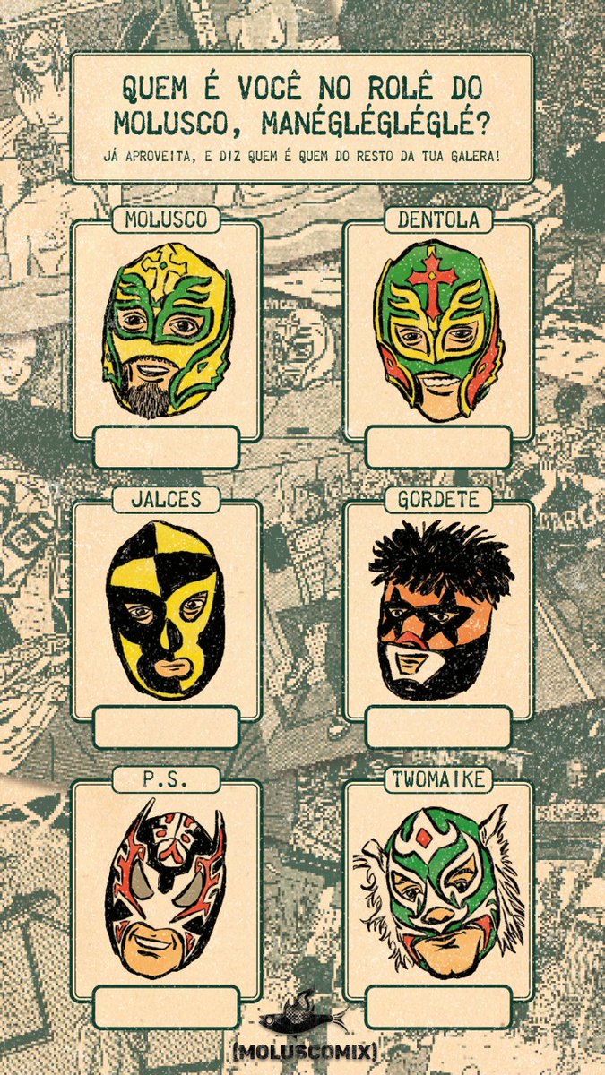 Marque teus amigos aí nos personagens mané!