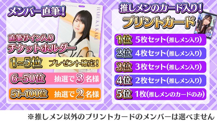 イベント予告】 イベント報酬にはメンバーの直筆サイン入りグッズが