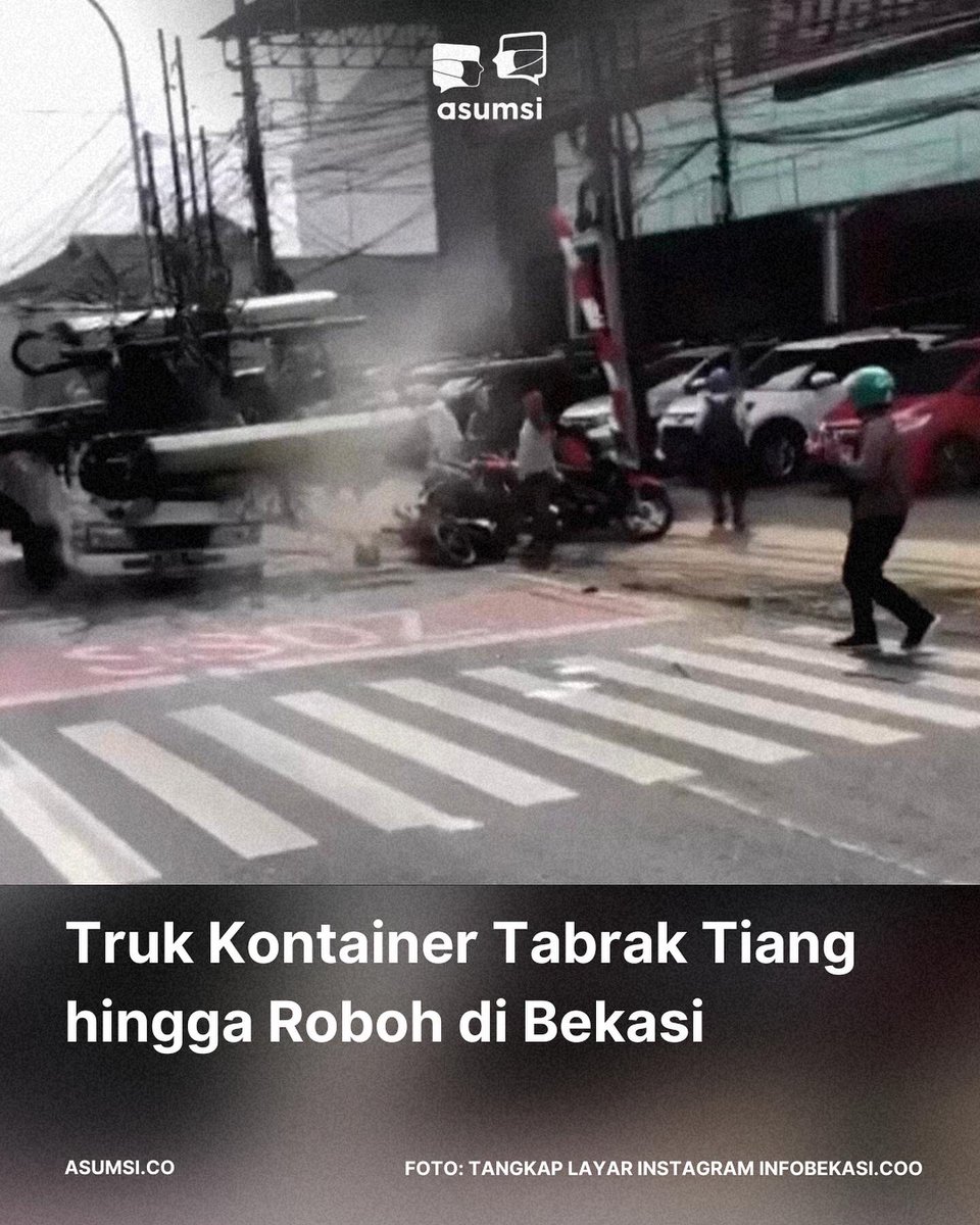 🚨BREAKING NEWS🚨

Kecelakaan lalu lintas terjadi di Jalan Sultan Agung, Bekasi, Rabu (31/8/2022). Tiang base transceiver station (BTS) roboh akibat kecelakaan tersebut.