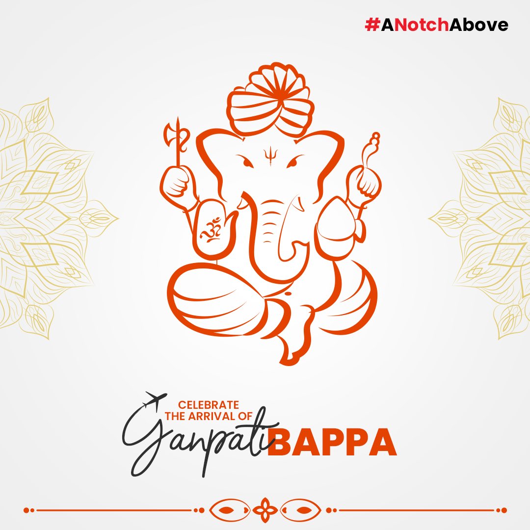 SpiceClubSG's tweet photo. Our favourite passenger has checked in with a bagful of good fortune, prosperity, and happiness. So let’s welcome him with zeal and embrace the new beginnings.
Happy Ganesh Chaturthi!
#ANotchAbove #SpiceClub #FlySpiceJet #SpiceJet #FrequentFlyerProgram #GaneshChaturthi https://t.co/uzZqi1DqaR