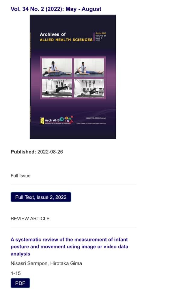 archives_ahs's tweet photo. #ArchAHS Vol.34(2): May-Aug 2022, has already published. On behalf of editorial board members, We would like to sincerely thank for all kind contributions to our journal. 
Please kindly visit our website; https://t.co/4suiI3RlLW https://t.co/koTnQde677