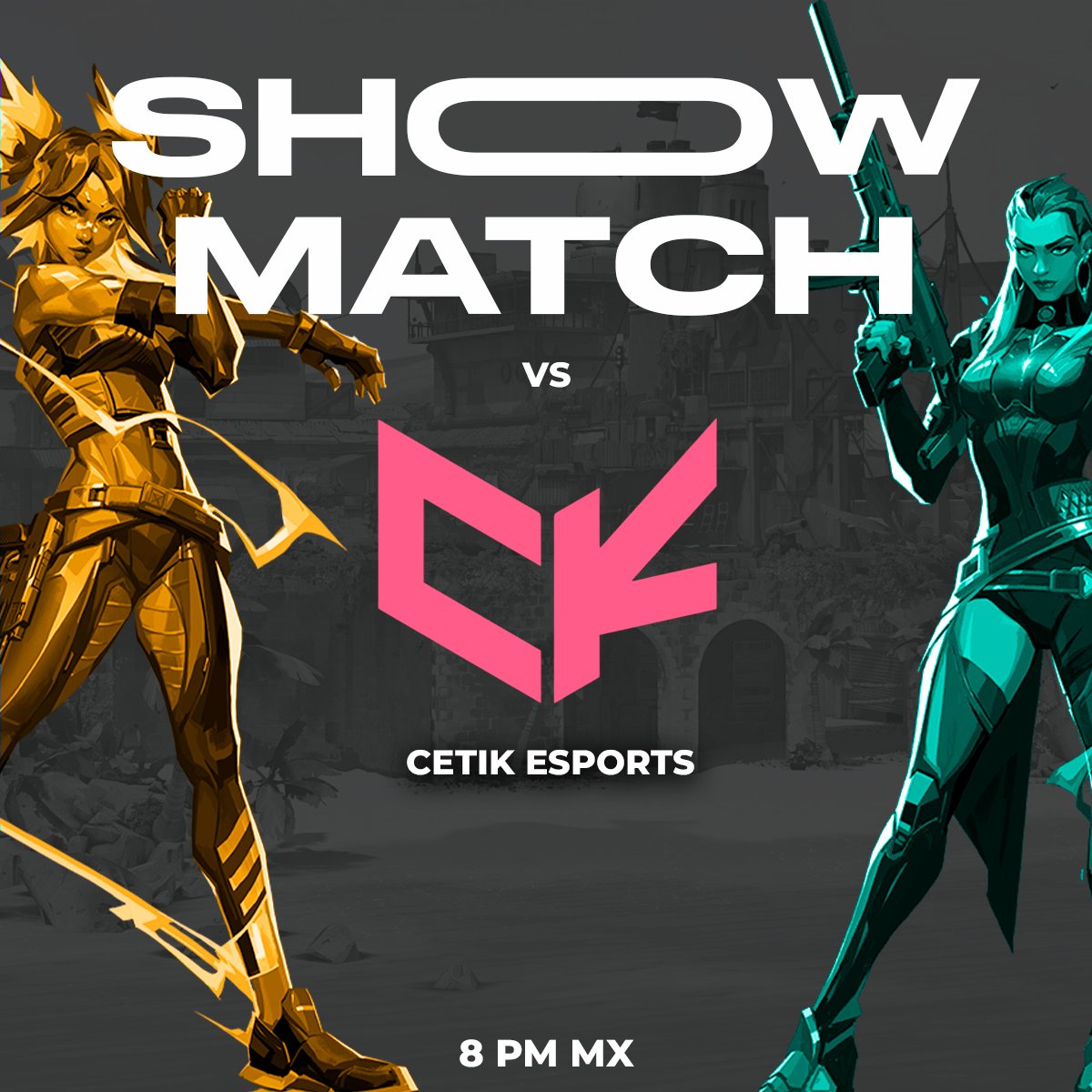 AnubisEsFem's tweet photo. 💛🖤| S H O W M A T C H
¡El día miércoles 31 de Agosto a las 8PM hora CDMX será el debut de las chicas de Valorant! Nos enfrentaremos vs las chicas de Cetik Esports. En este Showmatch,
tendremos invitadas como talento en cámara!
https://t.co/FmSHZLH8bV
#GoANS #ANSWin #Valorant https://t.co/yZUPTOg9XE