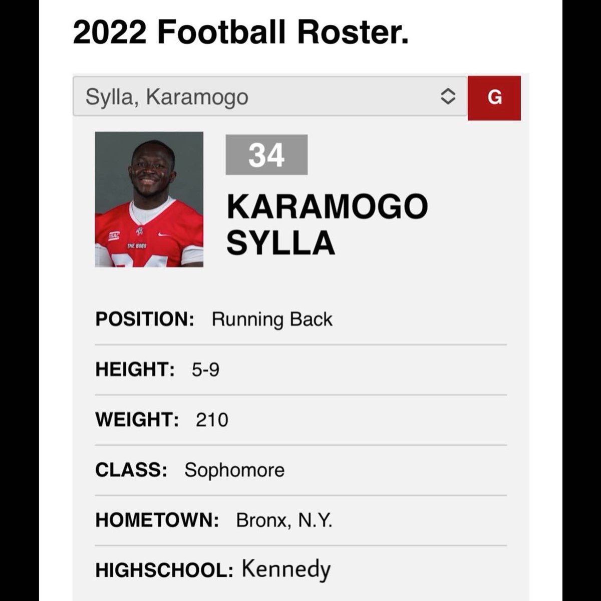 kennedyknights_'s tweet photo. Check out some of our boys college football roster profiles. 🔴⚪️My how time flies 💪🏾💪🏾
.
.
.
#WeAreKennedy #KennedyFootball #KnightsToCollege #BronxFootball #BronxExcellence #CollegeFootball https://t.co/WFKezjJcLC