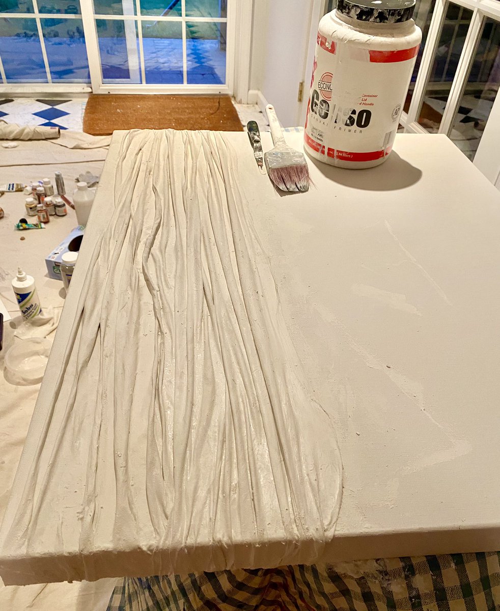 olgavandijk's tweet image. Start of another #abstract white artwork.
—
#whiteabstract #abstractartist #whiteartwork #abstractwork