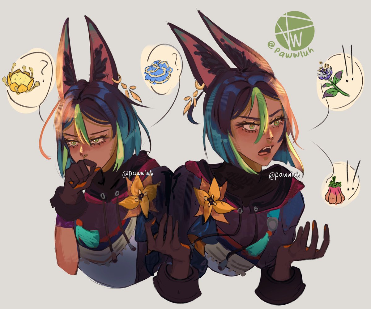 pawwluh's tweet photo. passionately ranting abt plants 🪷
#tighnari #genshinimpact  #genshinimpactfanart #原神 https://t.co/LDS0P9qmBe