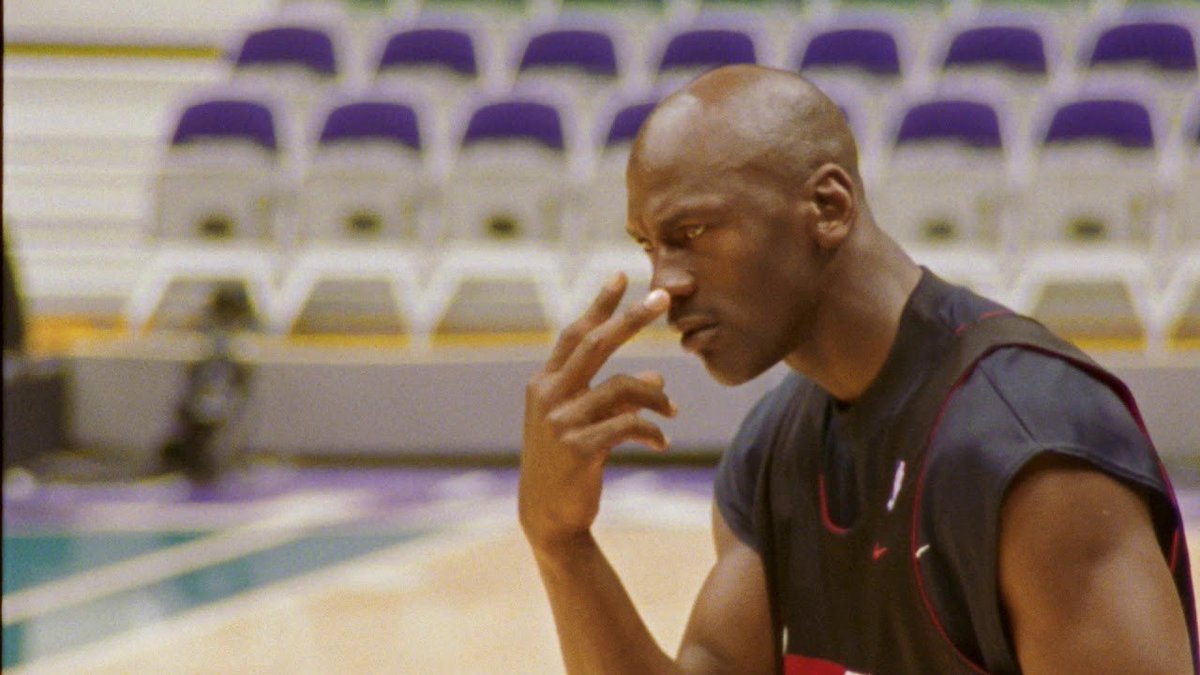 NBAMemes's tweet photo. You're offered $23,000,000 to score on a prime MJ in a 1-on-1 match. If you fail, you'll lose your sense of hearing.

Are you up for the challenge? https://t.co/J5xkX2bnds