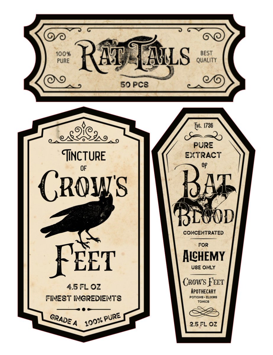 HandsComputer's tweet photo. Bottle Stickers , Halloween , Spooky , Creepy , Monster Bash , Party , Decor , Coffin , Crow , toad , spider , witch
 #bash #Creepy #DecorCoffinCrow #Stickers #Halloween #Bottle #Spooky #ToadSpiderWitch #Monster #AAmazingPaperCraft #EtsyEmail

👉https://t.co/4cn8J51kFD https://t.co/BqzCZ37YR0