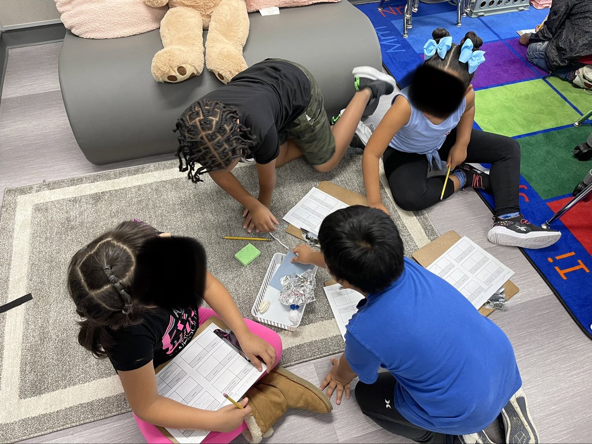 HensleeCasey's tweet photo. Classifying matter based on it’s physical properties #LISDscience @SouthridgeES #iteachsecond https://t.co/Q254IVo37J