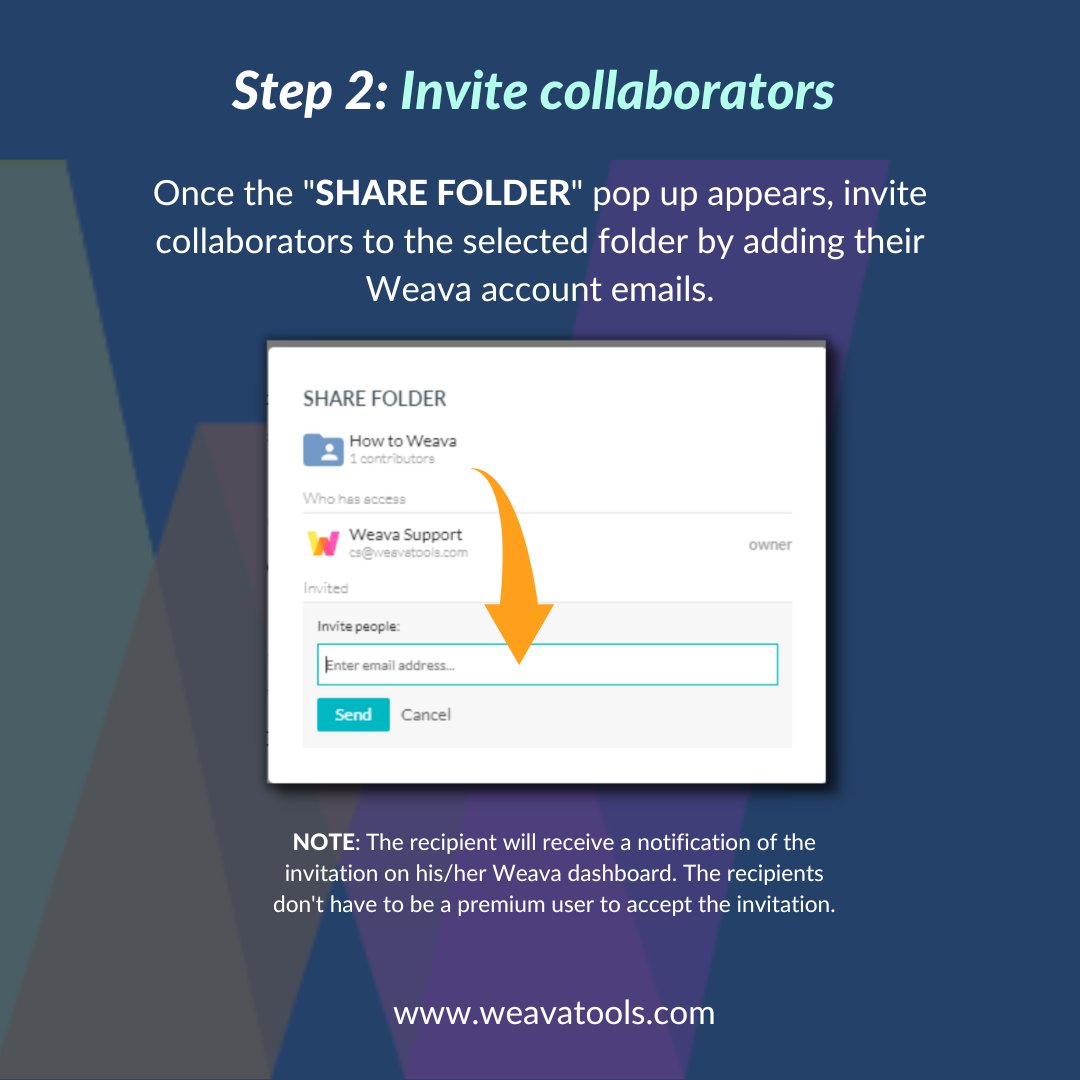 weavatools's tweet image. Did you know that you can share your Weava folders with others with just a few clicks? No more copy-pasting links, learn how to collaborate with your peers using Weava!

Try Weava today: bit.ly/3DJrf9L