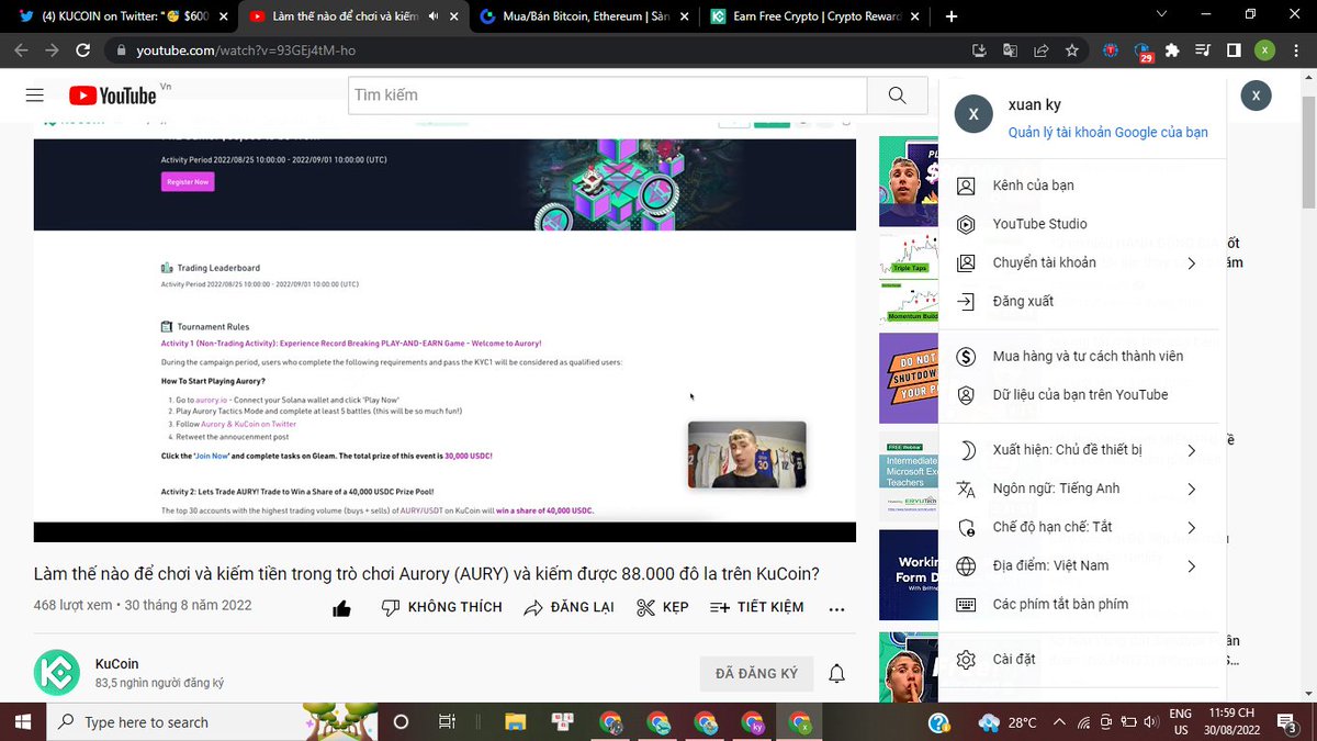 Amelia69ko's tweet photo. @kucoincom @AuroryProject Earn by Playing the games, complete quests, fight monsters to get more #AURY.
PvP and PvE game
#staking
traded through traditional CEX/DEX
@Natasha_Rotar @per_2626 @Balkanmusik
#KuCoin https://t.co/pNCizedJF0