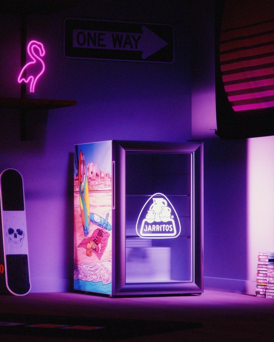 DegenToonz's tweet photo. Art &amp; Meme Contest 🎉

We have partnered up with @Jarritos to give away this Custom Mini Fridge to one lucky TOON!

Yes, it will include your favorite Jarritos flavor as well.

Contest Details are Below! https://t.co/bw1lshq4jU