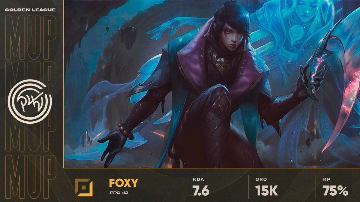 LVPcolLoL's tweet photo. @FoxyADC es el MVP de esta tercera partida 👍
#FibraMovistarGolden #CNcol https://t.co/xjcIvRV30O