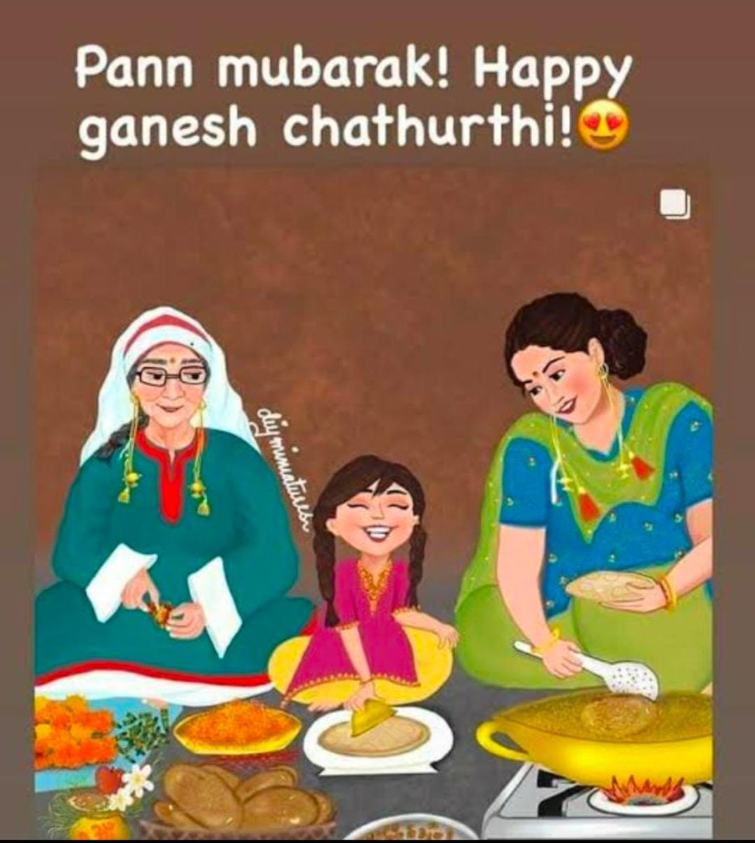 Gash_Tarukh's tweet photo. #GaneshChaturthi2022 greetings to all . May lord Ganesha bestow upon the blessings of good health and happiness to you and the near ones 🌸❤️🍁🕉️
Pann Mubarak to all #kashmiripandits 
Photo courtesy @diyminiatures https://t.co/Z2ERlt18LK
