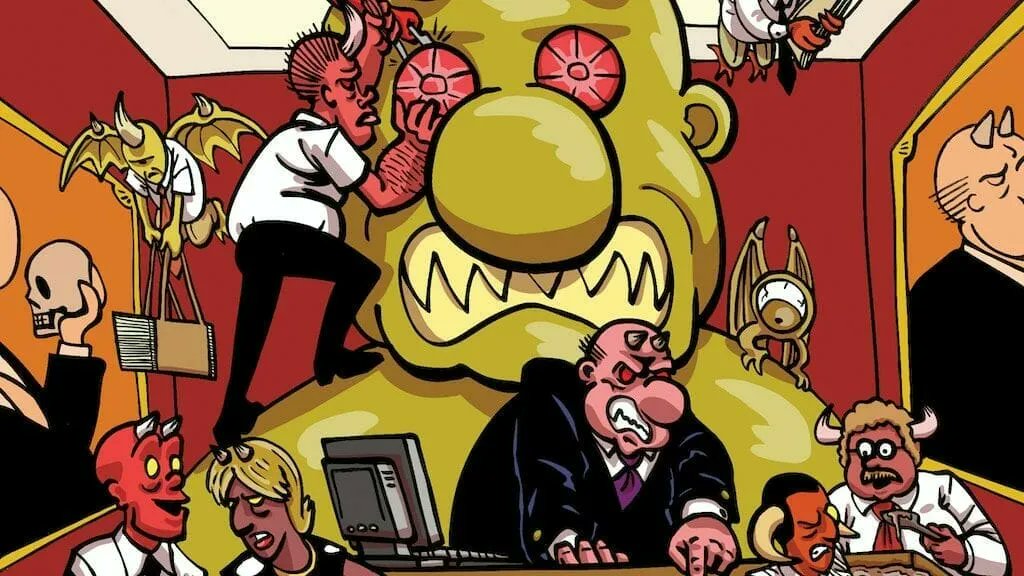 GeekNative's tweet photo. Jeff Martin's Hell, Inc TTRPG is about slackers, demons and soul-crashing jobs and is the lead Kickstarter in #RoutinelyItemised this week https://t.co/IGokHmLh6B #rpgnews #tabletop #kickstarters #monsters #workishell https://t.co/qjpbzRb3EK