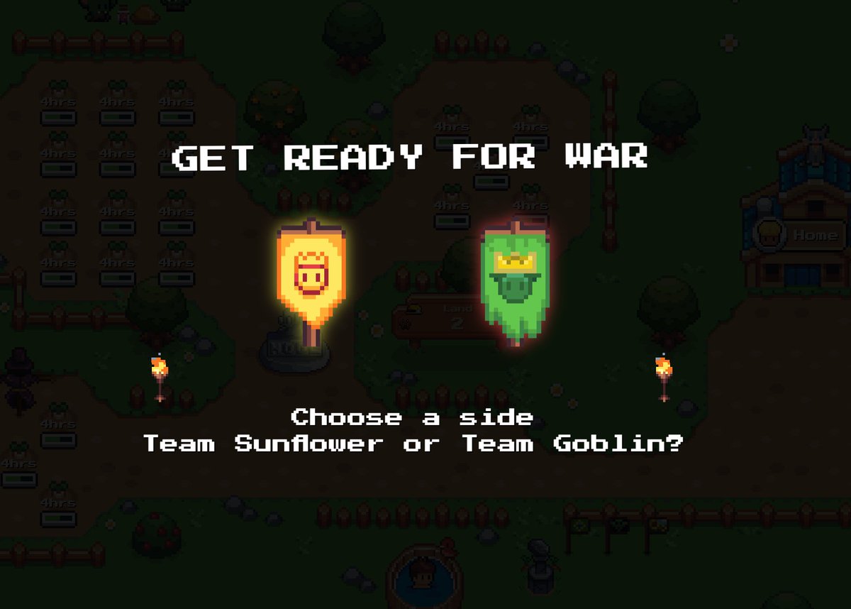romulobfurtado's tweet photo. Sunflower Land Citizens!

We need your support on this war. 
Go to your farm and pick the Goblin Side and join our cause. 

HAIL THE GOBLIN KING!

The war begins on the 5th of September.

@0xSunflowerLand #sunflowerLand #teamGoblin #goblinWar #cryptoGame #gaming #Polygon https://t.co/gNrwqpnMEm