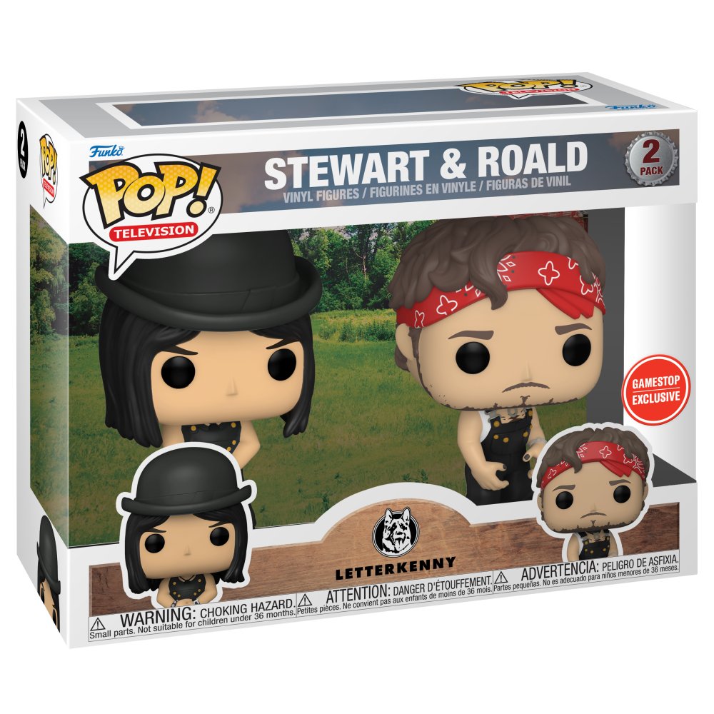 OriginalFunko's tweet image. RT and follow @OriginalFunko for the chance to WIN the @GameStop exclusive Letterkenny: Stewart &amp;amp; Roald 2 Pack #Funko #FunkoPOP #Giveaway #Letterkenny