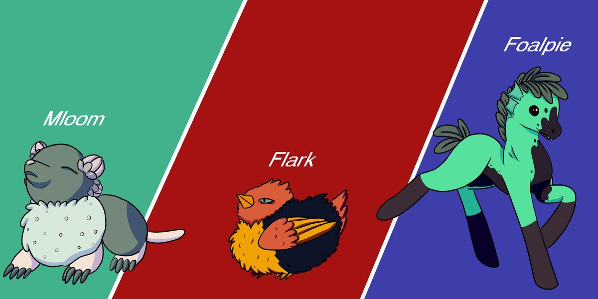 GroveShadow's tweet photo. Decided to make some fake Pokémon of my own. I made a starter trio and a ghost eeveelution! 
I will make the full Evolution lines for the starters later once I finish a few other WIPs in my folders cause I got a lot…
#fakémon #fakepokemon #Pokemon #digitalart #digitalartist https://t.co/YapJ8ZoMOe