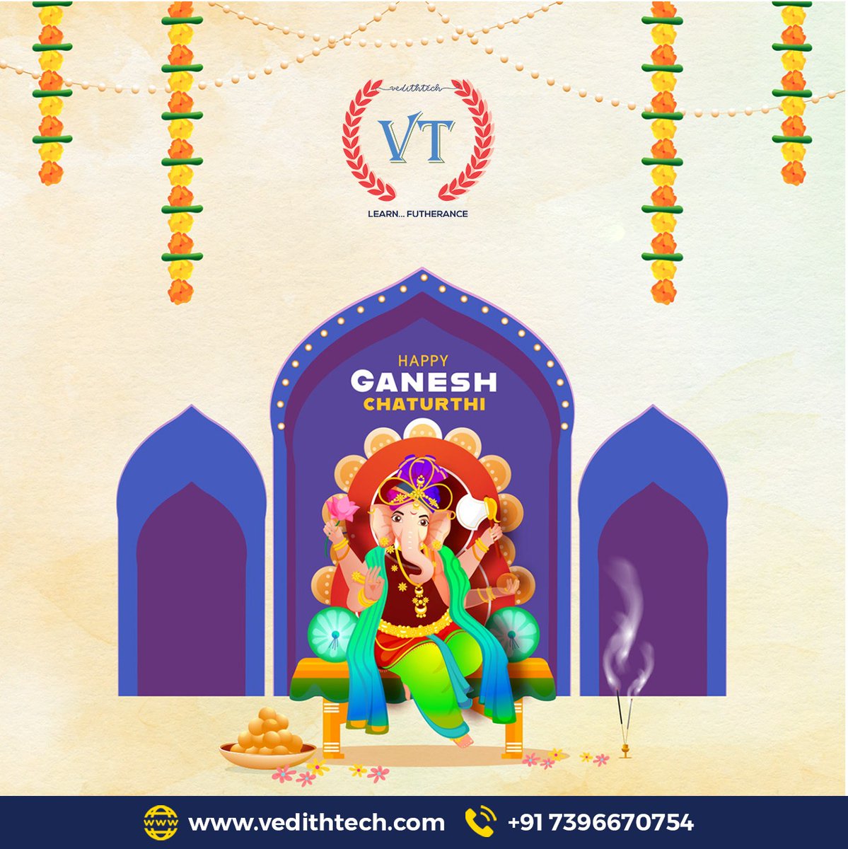 yashved12's tweet photo. "May Lord Ganesha bless you and your family with peace and happiness. Happy Ganesh Chaturthi to everyone.

Visit: https://t.co/0HjgTGfGyv
Contact no: 7396670754"

#vedithtech #happyganeshchaturthi https://t.co/drX7pHJYR8
