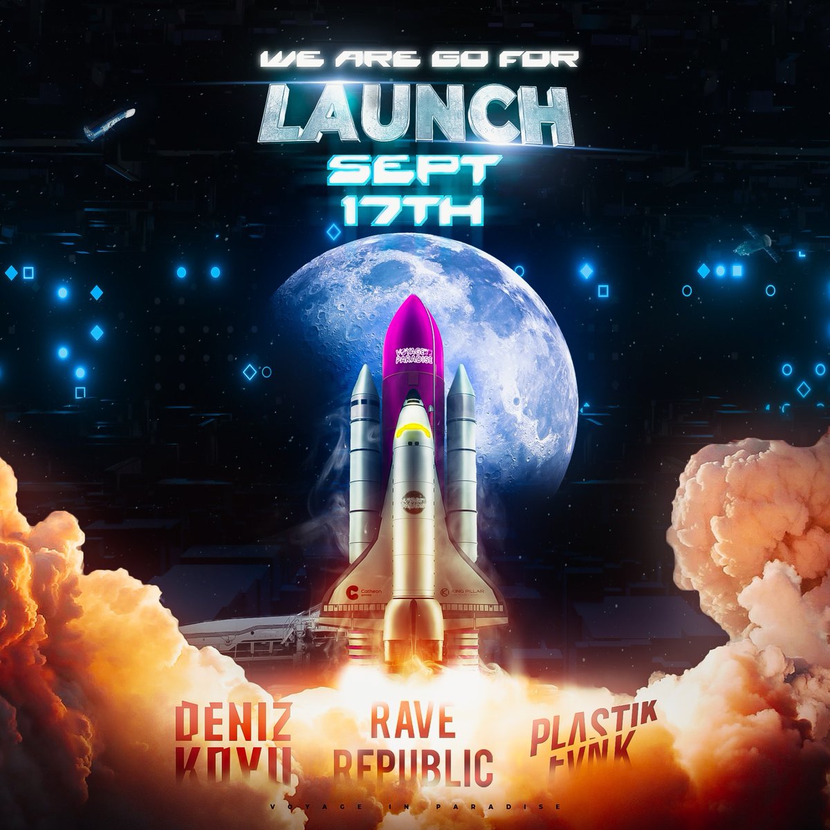VoyageIP's tweet photo. 🚀MINT ALERT (17th Sept)!!!🚀

1/2 - 🧵Voyagers ahoy! 

It’s time to raise the roof for a new musical extravaganza!

ViP will soon take-off, minting on:

- VIP OG / WL: Sat 17th Sept 7.30AM PST 
- Public: Sat 17th Sept 8.35AM PST https://t.co/V4FdixRSBg