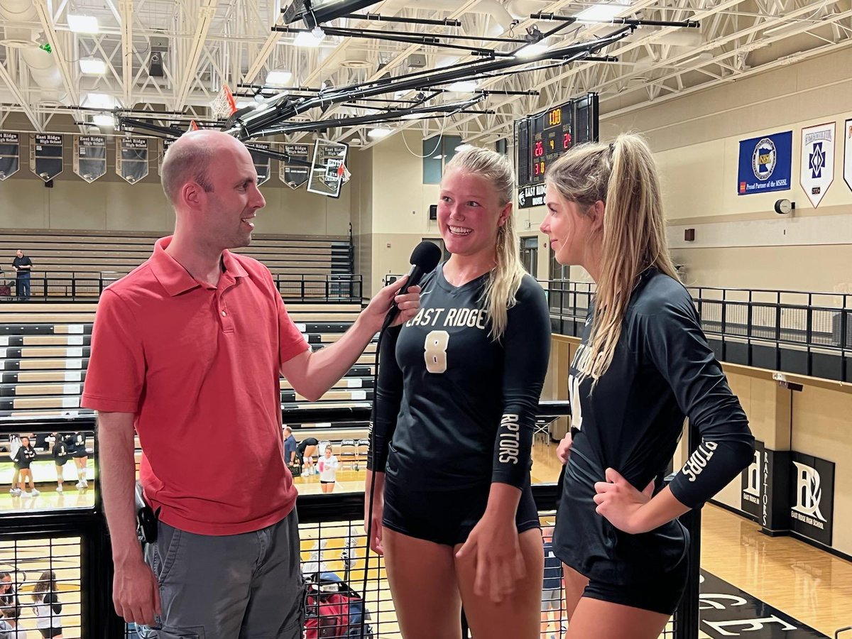 After a rough first set, <a href="/EastRidgeVball/">East Ridge Volleyball</a> bounces back to beat Champlin Park in 4 sets, holding off a pair of Rebel set points in the 4th. Mikayla McDougall led East Ridge with 19 kills unofficially, and Hadley Burger came up clutch in the end. <a href="/MNVBCA/">MN VB Coaches Assoc.</a> #mshsl