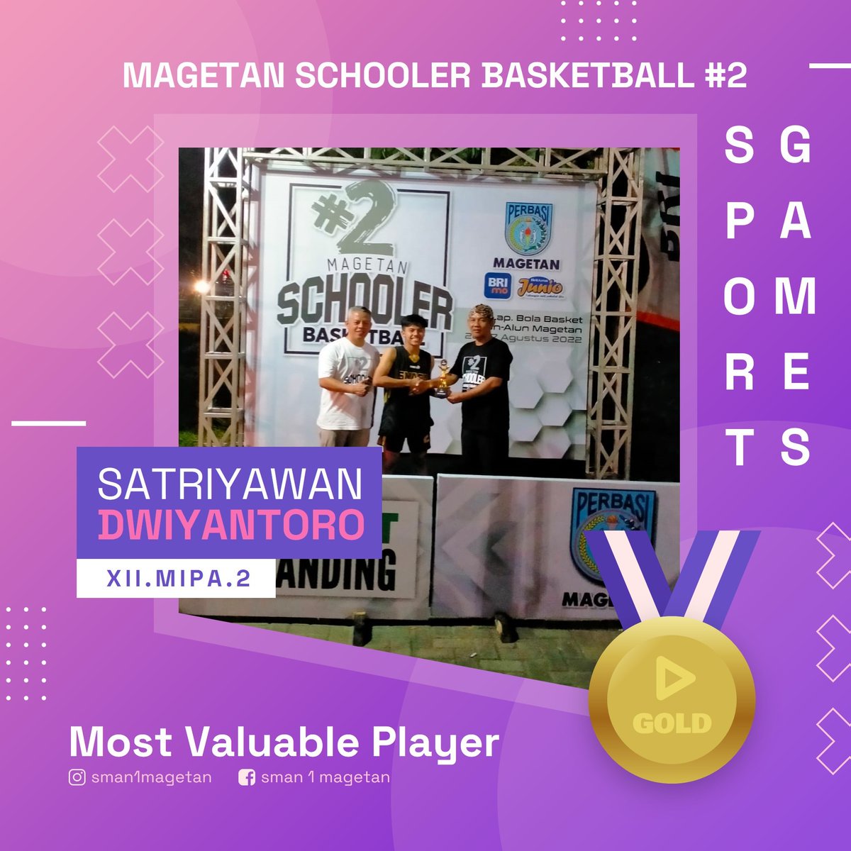 Selamat..mvp di Magetan Schooler Basketball #2