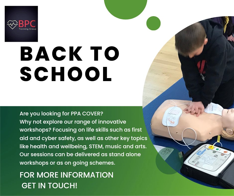 GroupBpc's tweet image. BACK TO SCHOOL! 
Are you looking for a new and innovative way to cover PPA? Why not explore our range of workshops. Stand alone sessions and on going schemes available #schools #schoolsback #education #PPA #innovative #teachersoftwitter @EducationWales