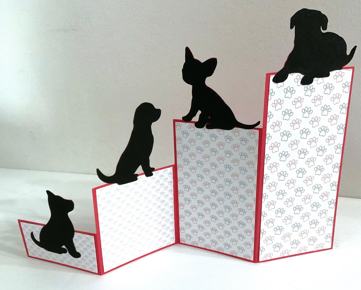 CVUP_Dev1's tweet photo. Puppies Card , Accordion , Blank inside , Paw Prints , Red , Blue , Black , Silhouette , Pet
 #Accordion #BlackSilhouettePet #card #blank #Puppies #PawPrints #AAmazingPaperCraft #EtsyEmail

👉https://t.co/qX0sJvvvKr https://t.co/Xnie1tTzbe