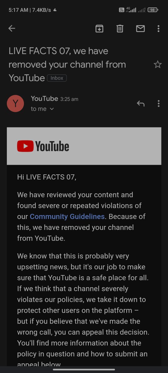 Ankulya36684903's tweet photo. @YouTube @YouTubeIndia @TeamYouTube 

https://t.co/K1G5EHtA4X

Dear YouTube Team,

My Youtube Channel Has Been Suspended Without Any Reason i am sure that no violation spam on YouTube and You Terminated My Channel Please Recheck My Channel And Provide Me Again. https://t.co/bWQ41adQlH