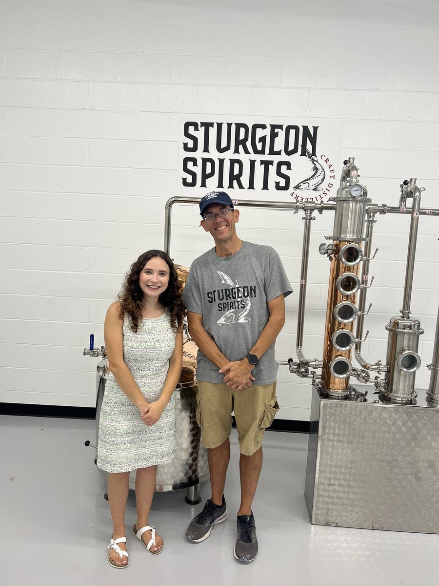 We got a sneak peek at Sturgeon Spirits today!  The new Oshkosh Distilery, located at 2663 Oregon Street, is set to open in October (we can hardly wait!)  Kelsey Dickeson of NBC26 stopped by to talk with owner, Karl Lowenstein! 

Learn more here: bit.ly/3pYteSu 🍸
