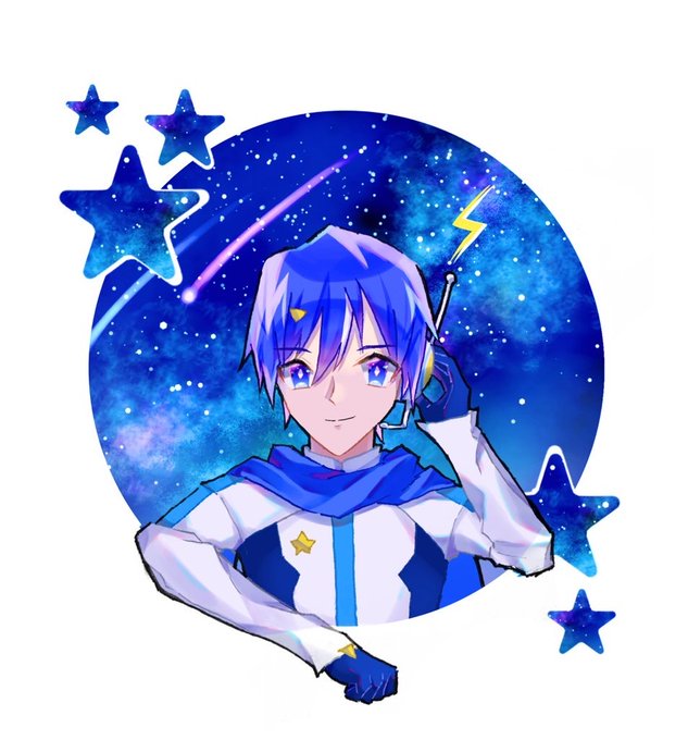 「blue eyes starry sky」 illustration images(Latest)｜21pages