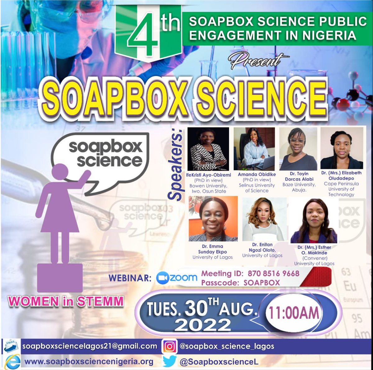SoapboxscienceL's tweet photo. check out our website for Soapbox Science Lagos- https://t.co/uiHpdEypUa https://t.co/SugbzgIbbq
