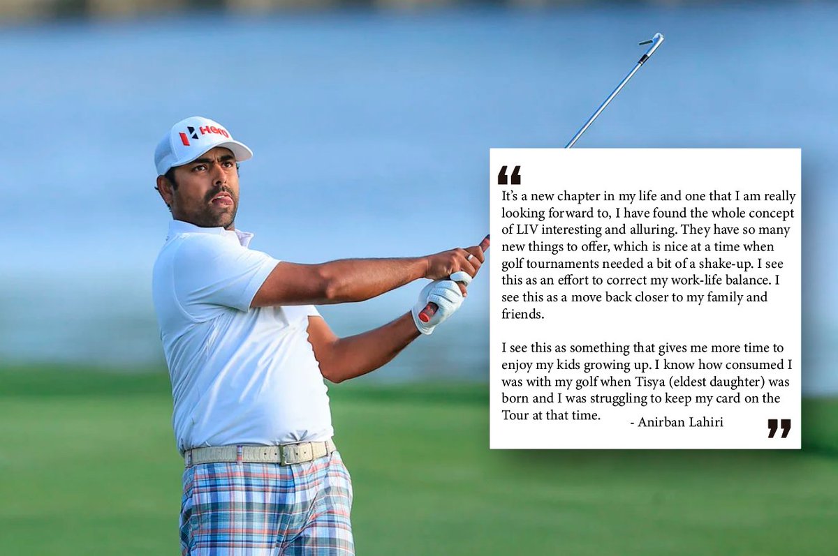 LIV Golf Updates on Twitter "Anirban Lahiri on joining LIVGolf "They