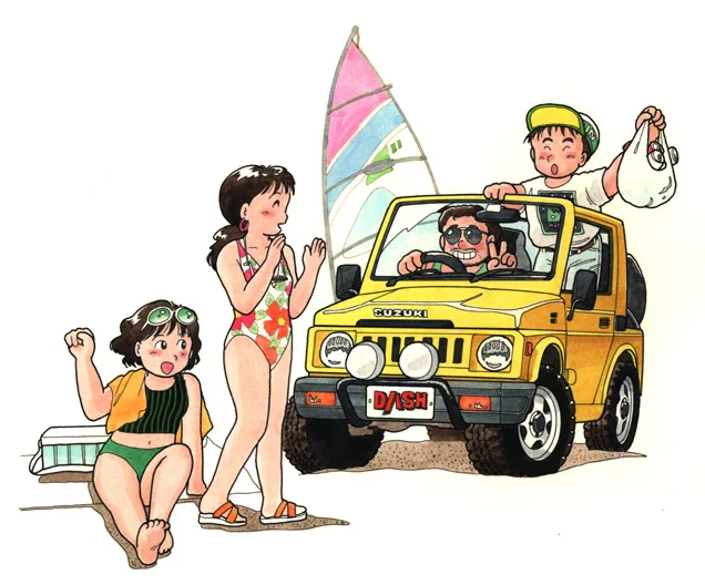 本日のジムニー。去り行く夏へ…(92年頃制作) 