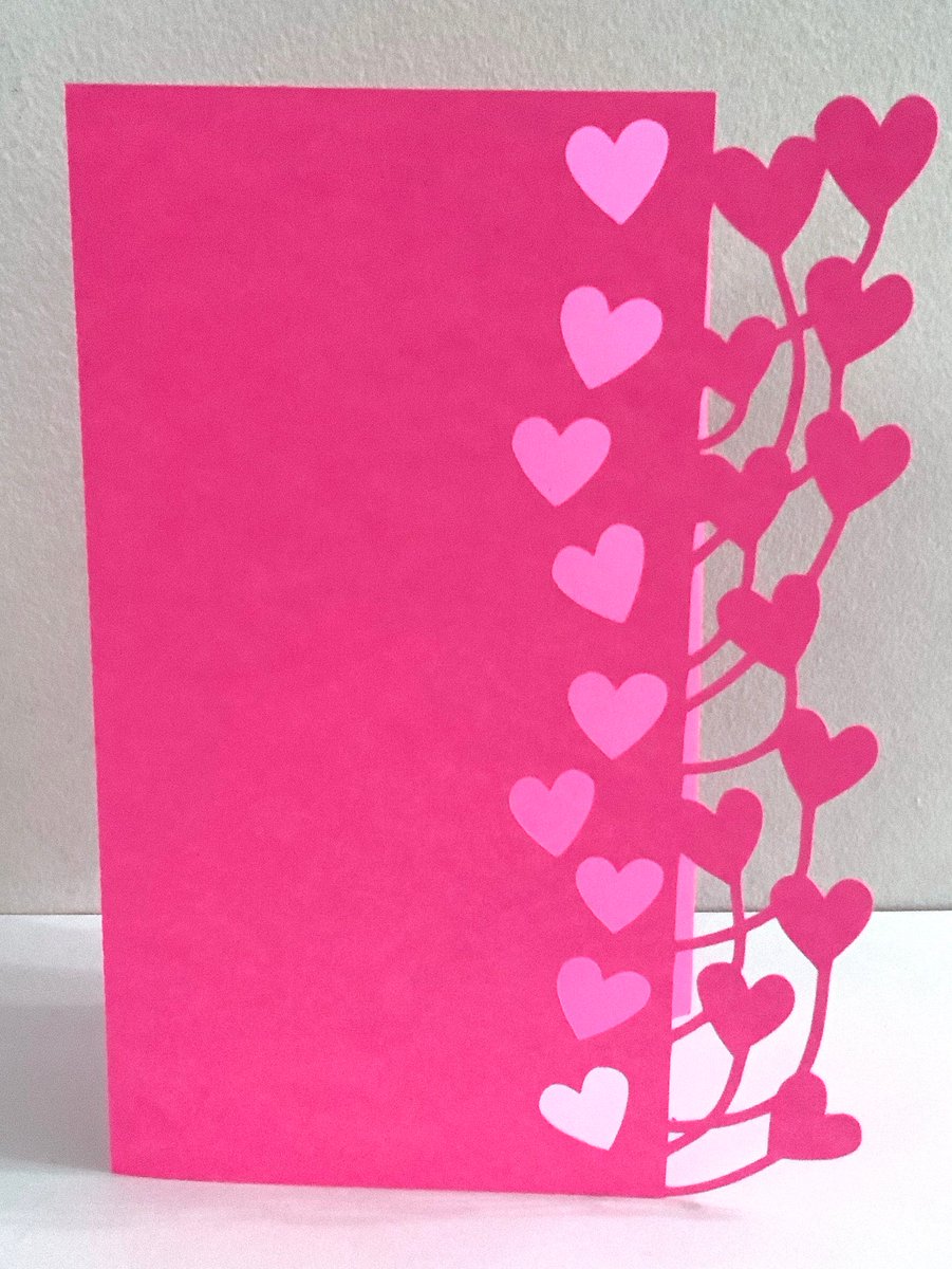 Fluttering Hearts Valentines Day Card , Blank inside , Love , Wife , Husband , Partner , Papercut #love #CardBlank #wife #Papercut #Partner #Husband #FlutteringHeartsValentines #AAmazingPaperCraft #EtsyEmail 👉etsy.com/listing/113298…