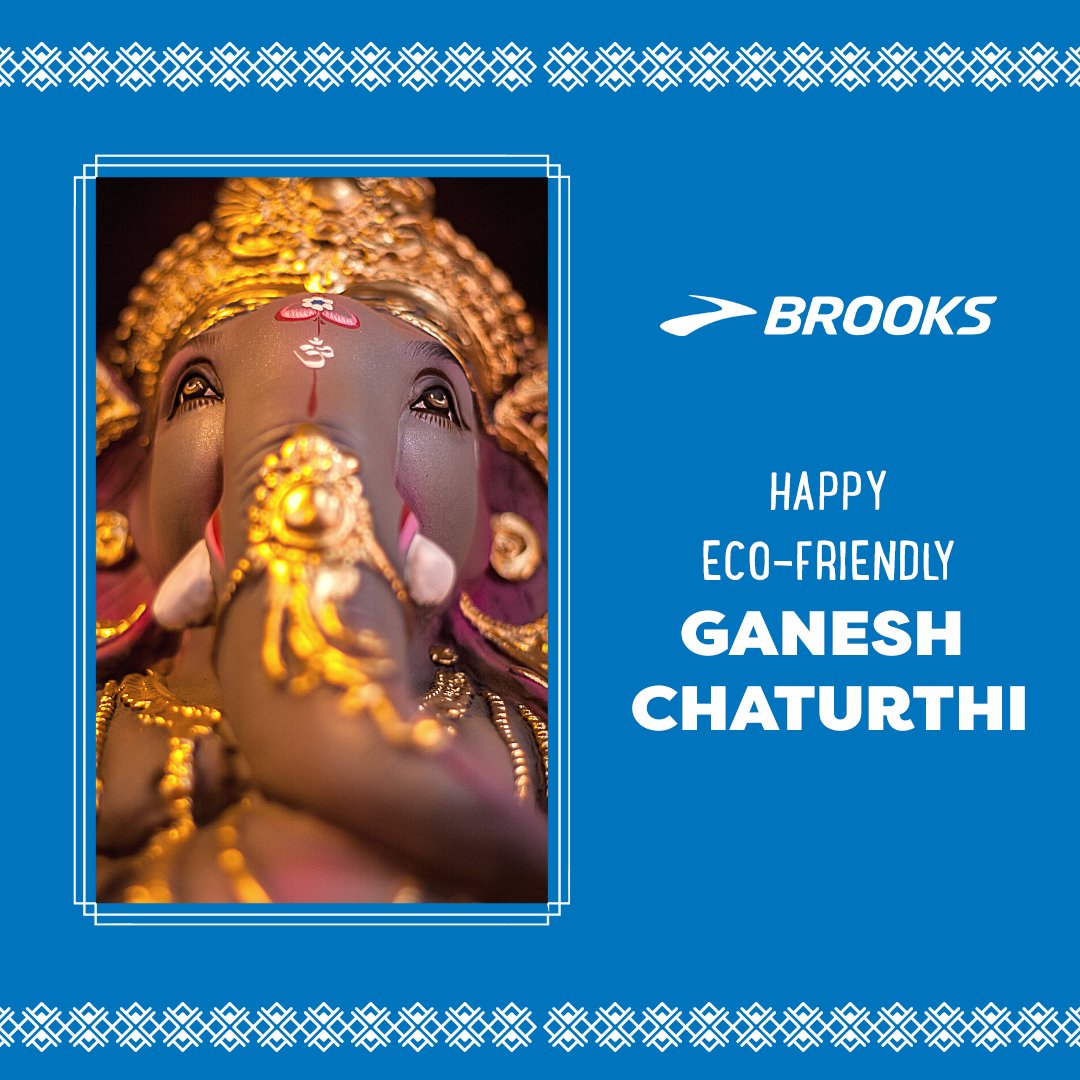Brooks wishes you all a Happy Ganesh Chaturthi.
Let s be more mindful of our environment and adopt an eco-friendly celebration!
.
.
.
#ganpatibapamorya #ganeshotsav #ecofrinedly #ecofriendlyganpati #ecofriendlyganeshotsav #ecofriendlycelebration