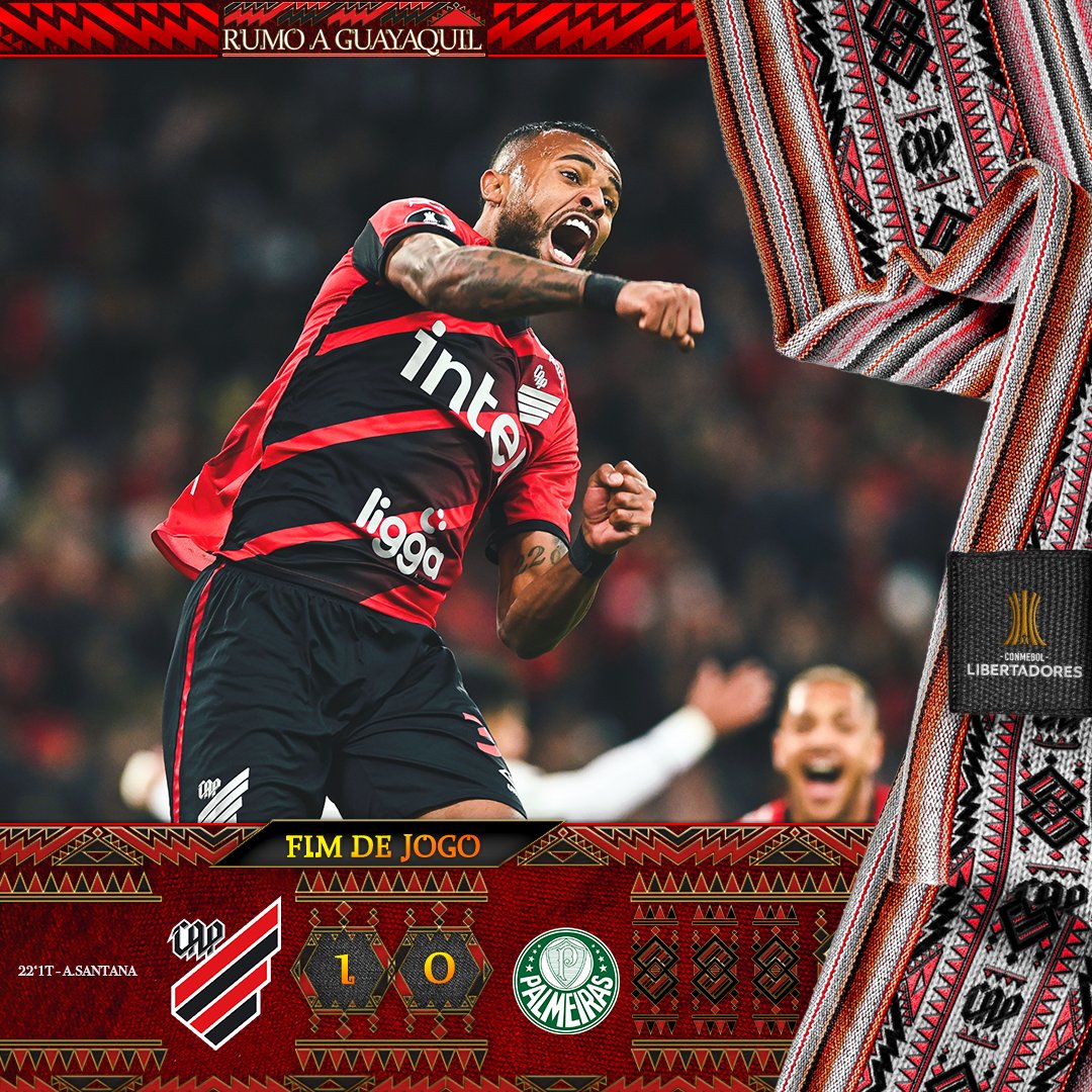AthleticoPR's tweet photo. 🌪️ VITÓRIA COM A GARRA ATHLETICANA! 
Terça que vem tem a volta em São Paulo. 

VAMOS, FURACÃO!!! 🔴⚫️ 

#Athletico #Libertadores https://t.co/4EncIC41vV