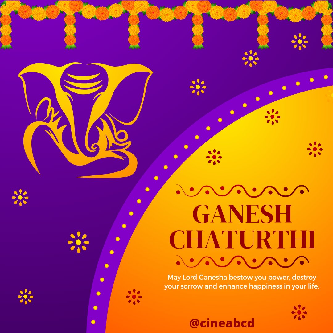 cineabcd's tweet photo. Happy #GaneshChaturthi 

#cine #cineabcd #festival #Telugu #GanpatiBappaMorya #GaneshChaturthi2022 #Telangana #AndhraPradesh #wishes #quote #Trending https://t.co/JIcWYWIkIx