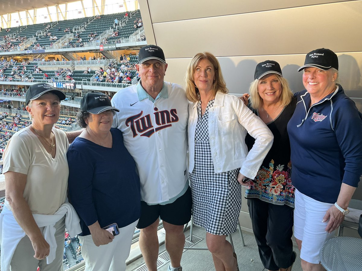 KBtheFirst's tweet photo. Big night at the @Twins game! TOM got to throw the opening pitch - a great honor. Thanks #KentHrbek for being a great friend to Tom https://t.co/T17UUwQQkE